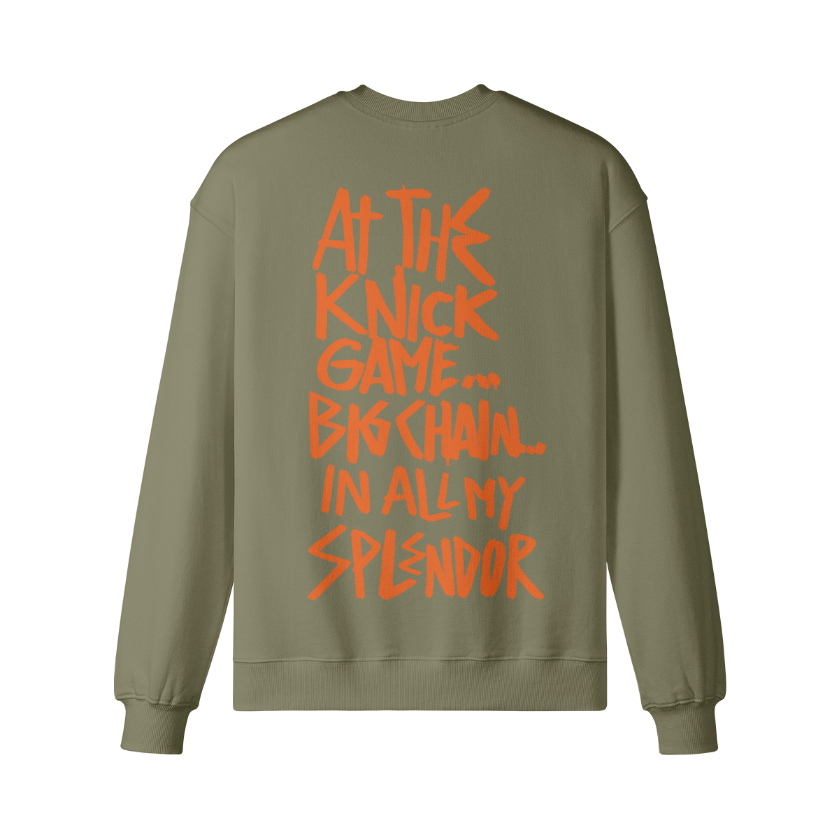 "Knick Game... Big Chain" Oversized Heavyweight Premium Sweatshirt