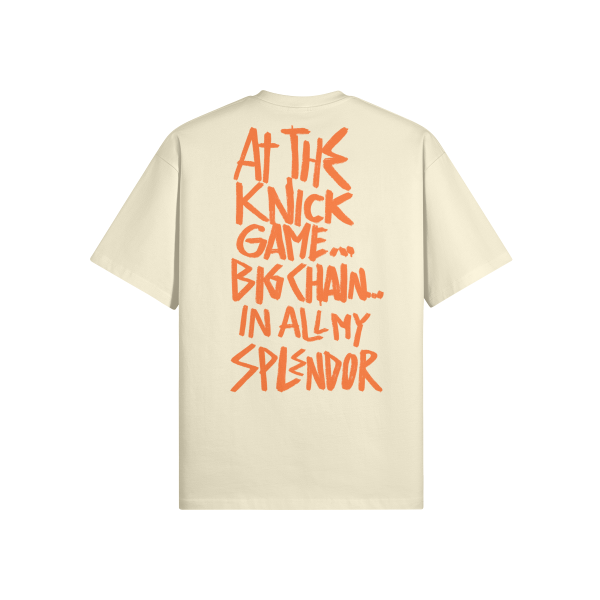 "Knick Game... Big Chain" Oversized Heavyweight Premium T-Shirt