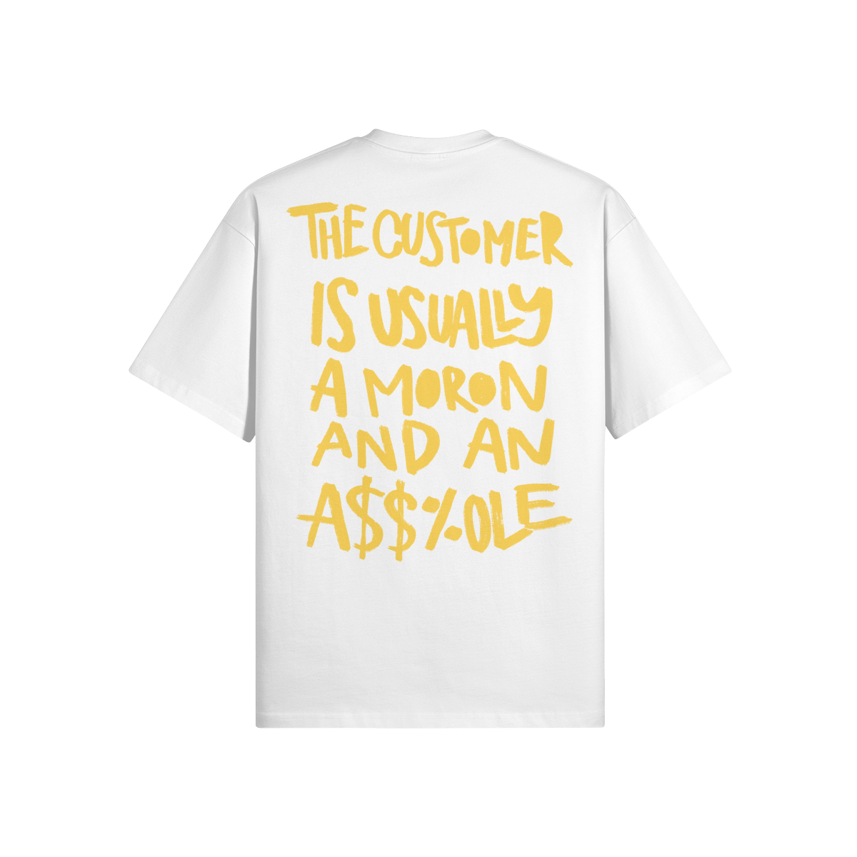 "The Customer" Oversized Heavyweight Premium T-Shirt