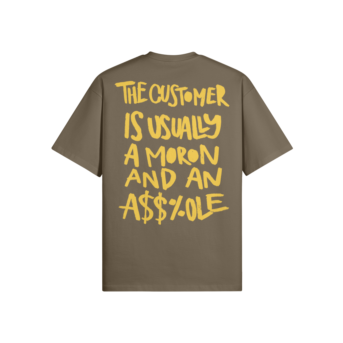 "The Customer" Oversized Heavyweight Premium T-Shirt