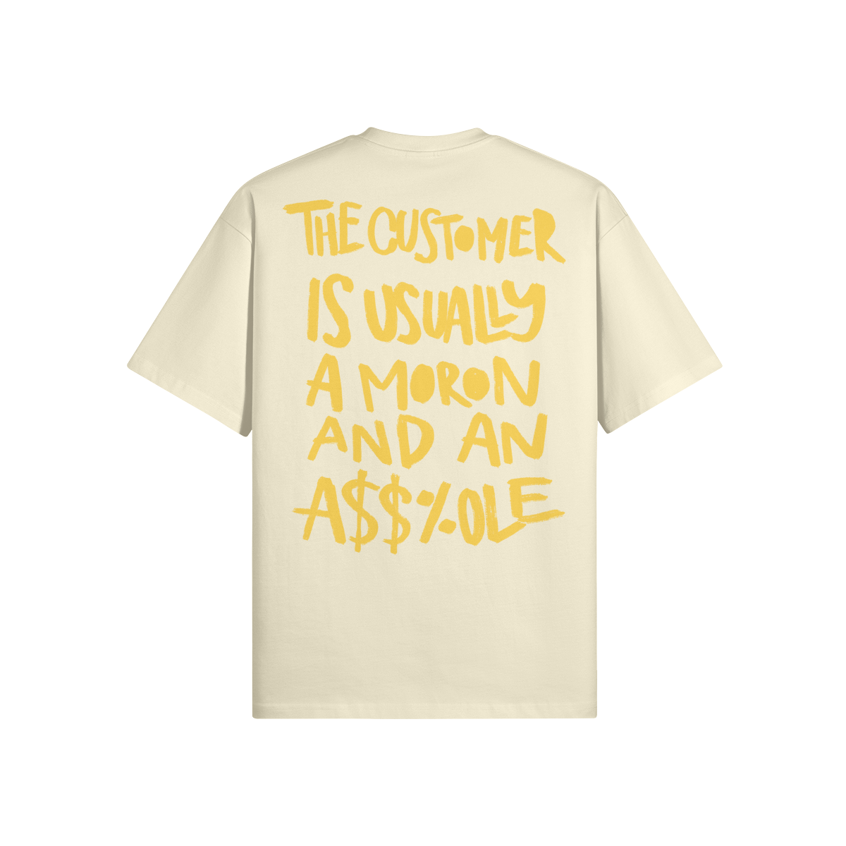 "The Customer" Oversized Heavyweight Premium T-Shirt