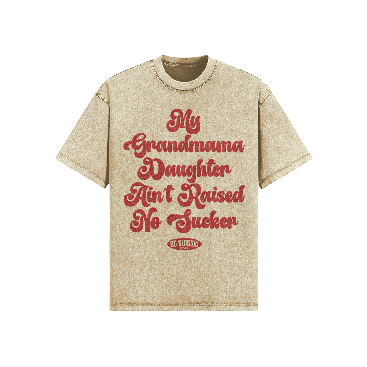 "Grandmama Daughter" Oversized Heavyweight Premium Washed T-Shirt