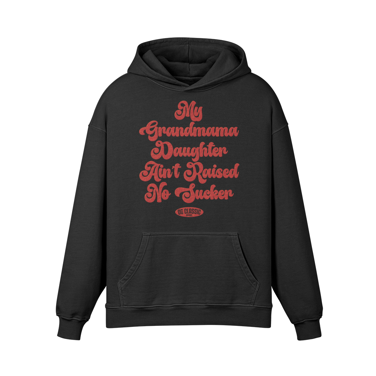 "Grandmama Daughter" Oversized Heavyweight Washed Premium Hoodie